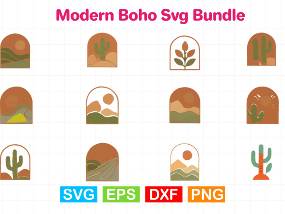 Download Modern Boho Svg Bundle - Modern Collection