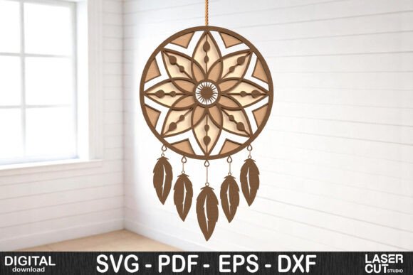 Download Layered Dreamcatcher Mandala SVG - Dreamcatcher mandala Collection