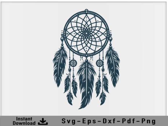 Download Dreamcatcher SVG Vector Silhouette File - Dreamcatcher svg Collection