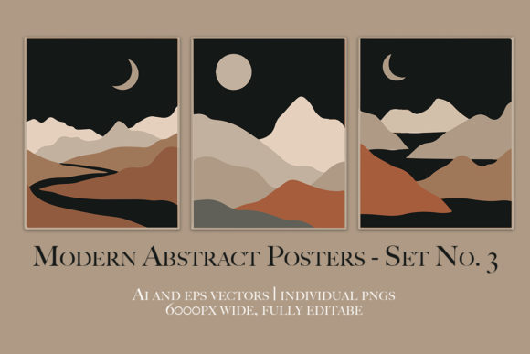 Download Abstract Modern Boho Wall Art No. 3 - Modern Collection