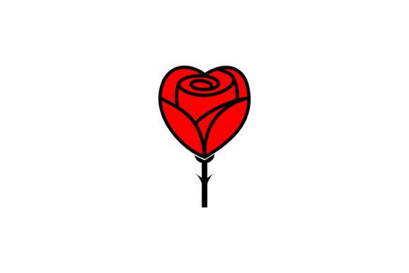 Download Red Rose Flower for Romantic Floral Logo - Flower Collection