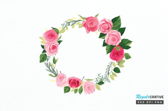 Download Watercolor Flower Round Clipart Png - Flower Collection