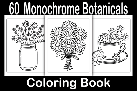 Download Monochrome Botanicals Coloring Book - Botanical Collection