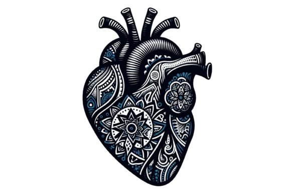 Download Human Heart Intricate Patterns Clipart - Patterns Collection