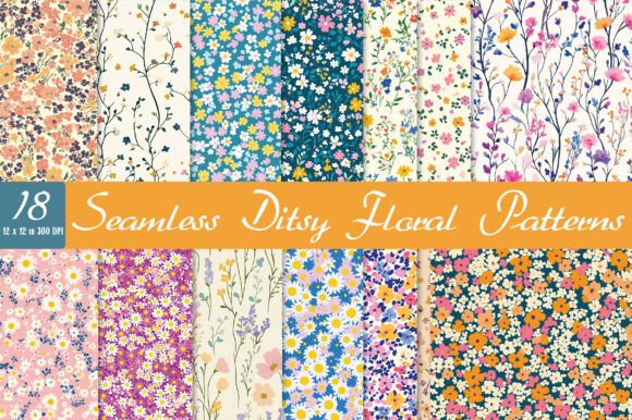 Download Seamless Ditsy Floral Patterns - Patterns Collection
