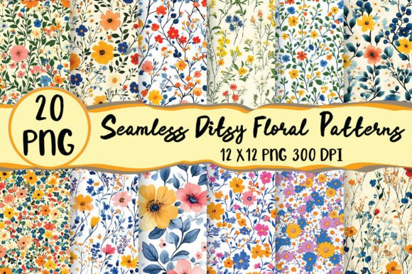 Download Seamless Ditsy Floral Patterns - Patterns Collection