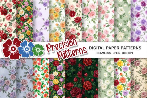 Download Impressionist Rose Floral Patterns - Patterns Collection