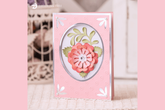 Download Peony Fantasy Flower Card SVG - Flower Collection