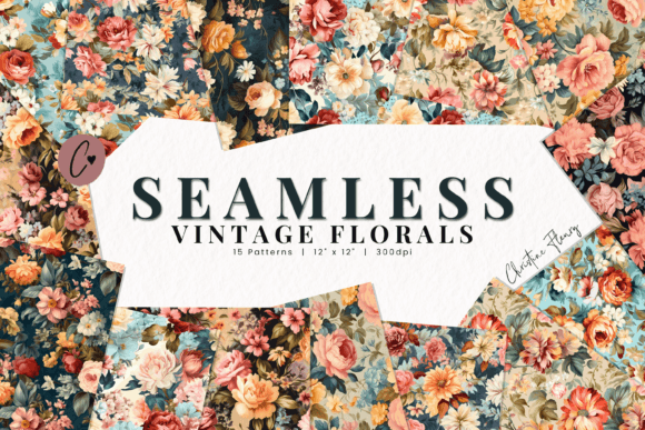 Download Seamless Vintage Floral Patterns - Patterns Collection