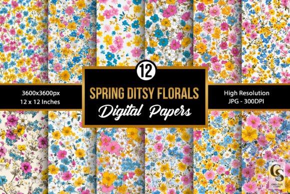 Download Spring Cute Ditsy Floral Patterns - Patterns Collection