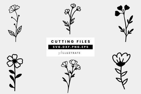 Download Wild Flowers SVG Cut Files | Floral - Flower Collection