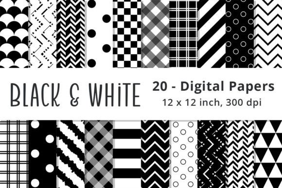 Download Black and White Pattern Paper Background - Premium Resources
